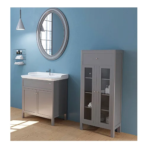 Ardeco-Mat-Gri-65-Cm-80-Cm-Banyo-Dolabi-2